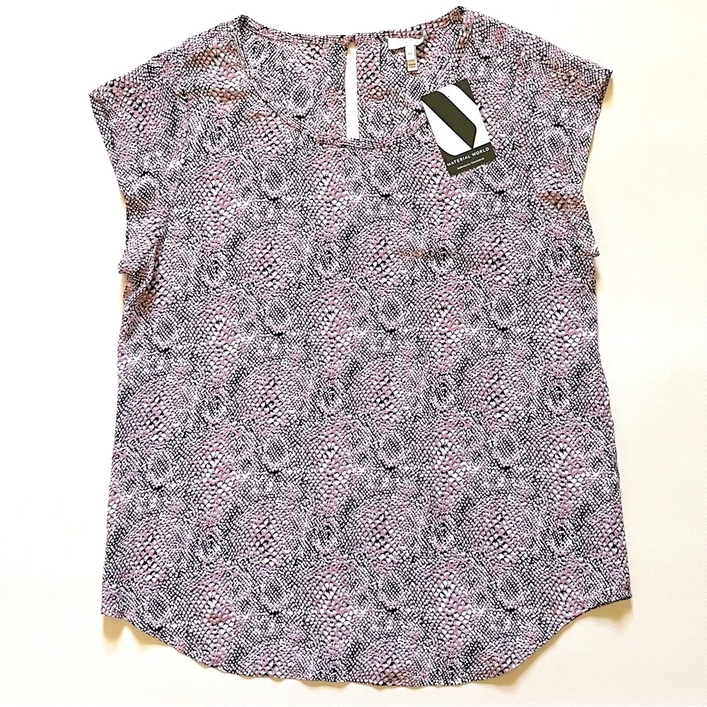 Joie 100% silk cap sleeve blouse
